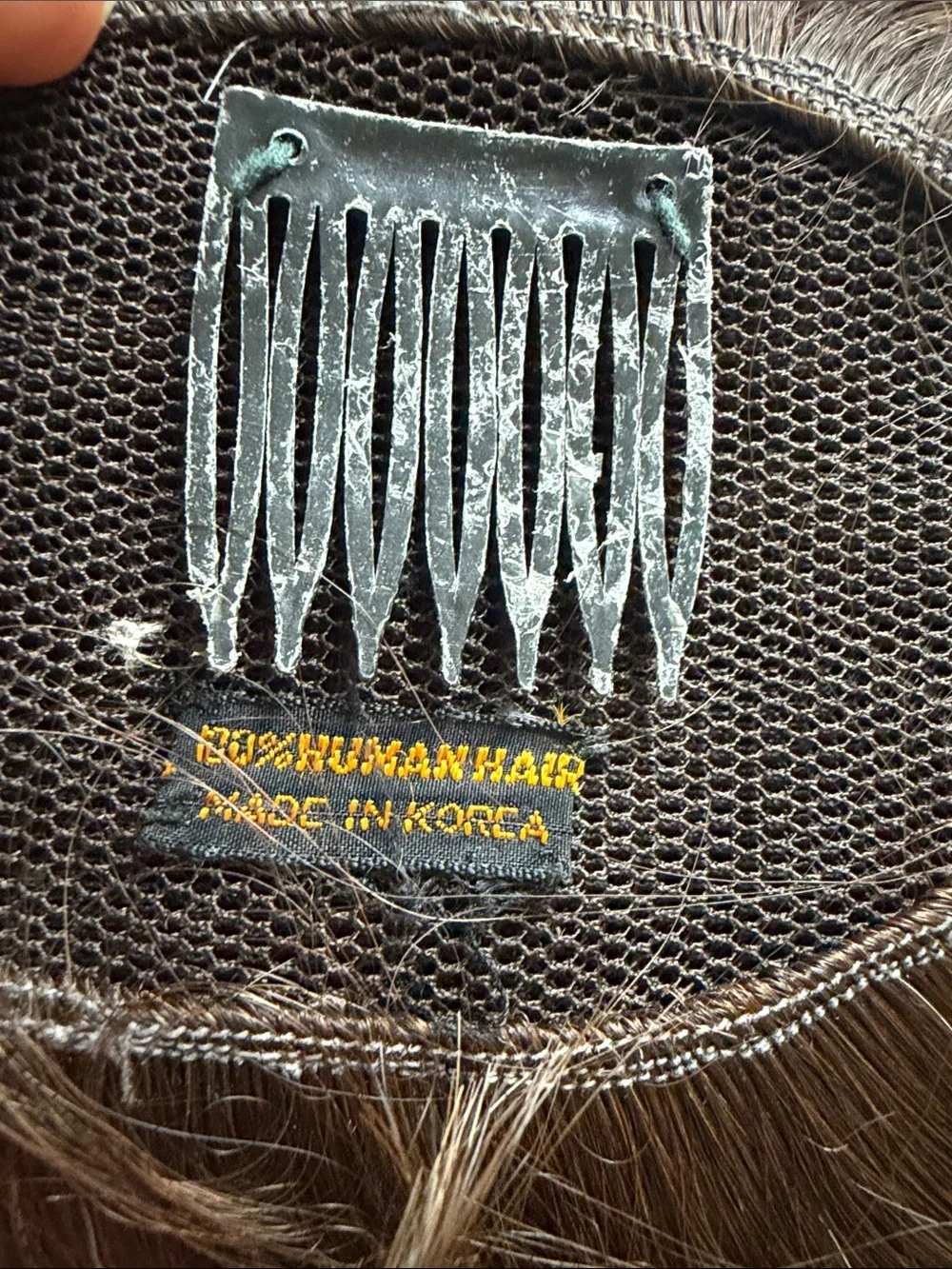 Human hair topper 100 real never used